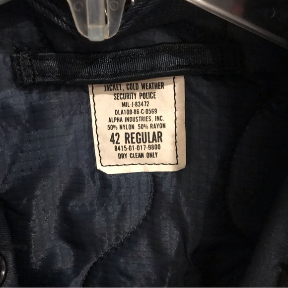 Vintage ALPHA INDUSTRIES Cold Weather Jacket (MIL-J-83472) 1970s Era - 42R - Picture 3 of 6